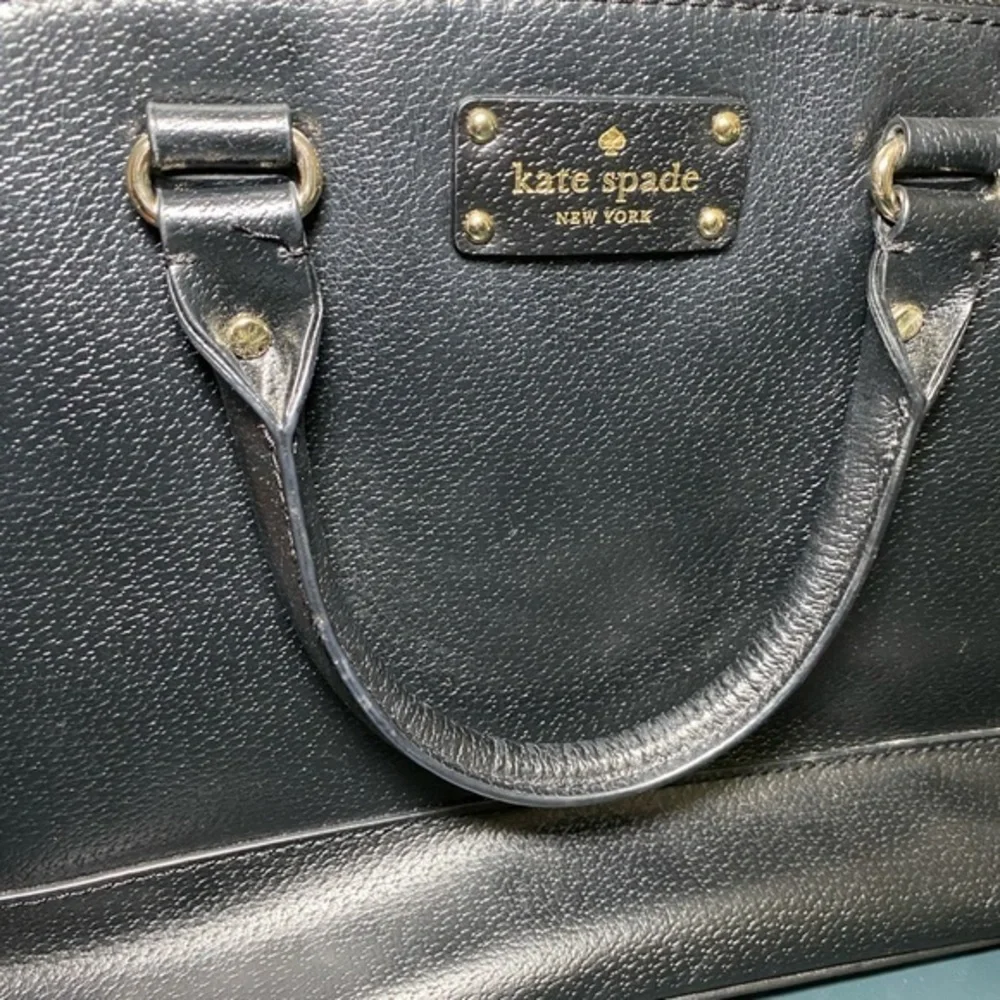 Kate Spade‎ Wellesley Rachelle Black Leather Satchel Handbag Crossbody